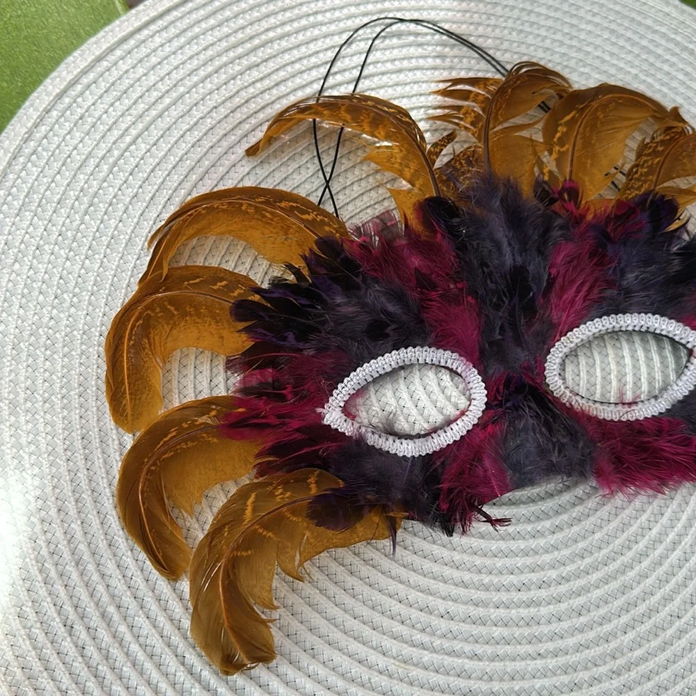 Feathered Masquerade Mask